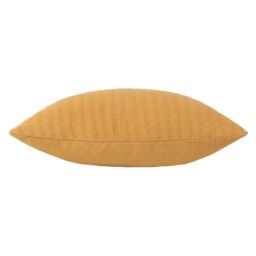 Yard Hush Stitched 100% Cotton Cushion in Yellow - Size: 45 cm x 45 cm - thumbnail 3