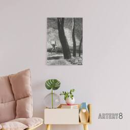 "Artery8 The Gambler Charcoal Painting Redon Vintage Canvas Wall Art in Grey - Size: W12"" x H16""" - thumbnail 3