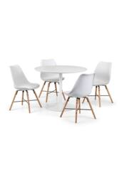 Julian Bowen Kari Plastic Dining Chair (Set of 2) in White - thumbnail 6