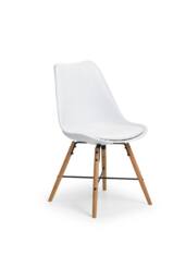 Julian Bowen Kari Plastic Dining Chair (Set of 2) in White - thumbnail 4
