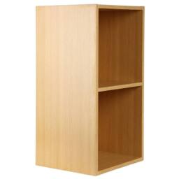 "Nordara Large Oak Vinyl LP Storage Cube Rack Display for 12"" Records in Brown" - thumbnail 4