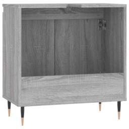 Berkfield Home Durable Bathroom Cabinet Grey Sonoma 58x33x60 cm Engineered Wood - Size: 58 x 33 x 60 cm - thumbnail 7