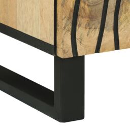 Berkfield Home Sideboard 60 x 33.5 x 75 cm - Made of Solid Mango & Engineered Wood in Brown - thumbnail 8