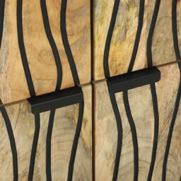 Berkfield Home Sideboard 60 x 33.5 x 75 cm - Made of Solid Mango & Engineered Wood in Brown - thumbnail 7