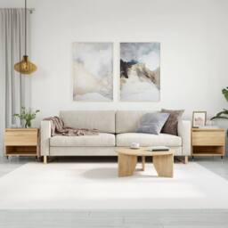 Berkfield Home Modern Coffee Tables 2 pcs Sonoma Oak 50x46x50 cm Engineered Wood in Tan - Size: 50 x 46 x 50 cm - thumbnail 2