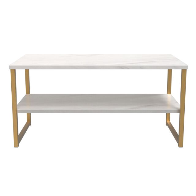 Ready Assembled 2 U Tamworth XXL Coffee Table 1000x500 (Ready Assembled) in Off-White - image 1
