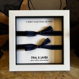 Afewhometruths Personalised 2nd Anniversary Gift In White Frame - thumbnail 1