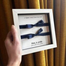 Afewhometruths Personalised 2nd Anniversary Gift In White Frame - thumbnail 2