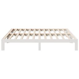 Berkfield Home Bed Frame without Mattress White 180x200 cm Super King Solid Wood Pine - thumbnail 6