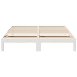 Berkfield Home Bed Frame without Mattress White 180x200 cm Super King Solid Wood Pine - thumbnail 5