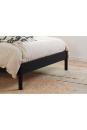 Birlea Rattan Bed Frame Margot Bedstead in Black - Size: Super King - thumbnail 4