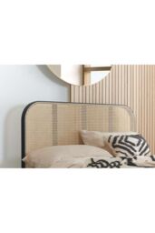 Birlea Rattan Bed Frame Margot Bedstead in Black - Size: Super King - thumbnail 3
