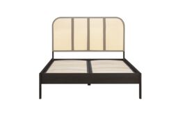 Birlea Rattan Bed Frame Margot Bedstead in Black - Size: Super King - thumbnail 5