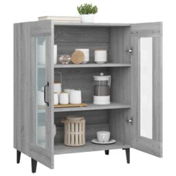 Berkfield Home Sideboard Grey Sonoma 69.5x34x90 cm Engineered Wood - thumbnail 5