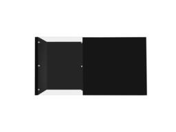 Merax 105cm High-Gloss Coffee Table with Tempered Glass & LED Lights in Black - thumbnail 8