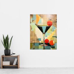 "Artery8 Wall Art Print Cocktail Drink Abstract Geometric Kitchen Artwork Poster Picture - Size: W18"" x H24""" - thumbnail 4