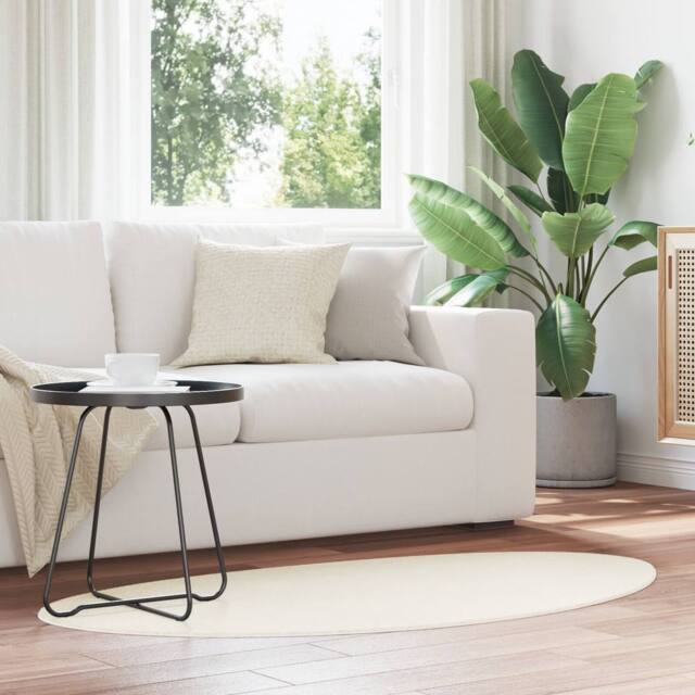 Berkfield Home Rug 'HUARTE' Short Pile Soft & Washable Cream 160x230 cm - Size: Medium - image 1