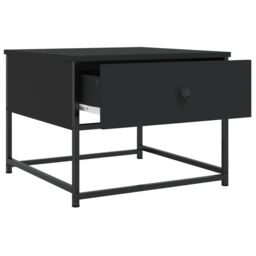 Berkfield Home Coffee Table Black 51x51x40 cm Engineered Wood - Size: 51 x 51 x 40 cm - thumbnail 5