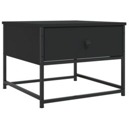 Berkfield Home Coffee Table Black 51x51x40 cm Engineered Wood - Size: 51 x 51 x 40 cm - thumbnail 2