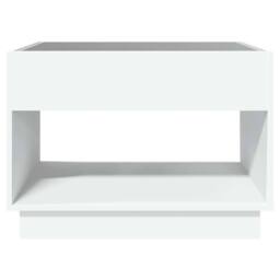 Berkfield Home Decorative Coffee Table with Infinity LED White 70x50x50 cm - Size: 70 x 50 x 50 cm - thumbnail 6