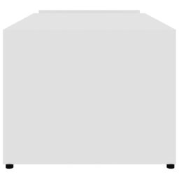 Berkfield Home Coffee Table White 90x45x35 cm Engineered Wood - Size: 90 x 45 x 35 cm - thumbnail 5
