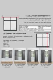 Enhanced Living 'Goodwood' Cream - Thermal, Energy Saving, Dimout Eyelet Pair of Curtains with Wave Pattern - Size: 168 cm width x 137 cm drop - thumbnail 9