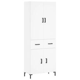 Berkfield Home Highboard White 69.5x34x180 cm Engineered Wood - thumbnail 1