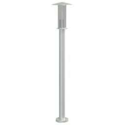 Berkfield Home Outdoor Floor Lamps 3pcs Silver 100 cm Stainless Steel - thumbnail 4
