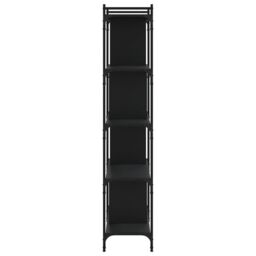 Berkfield Home Bookcase 5-Tier Black 76x32x158 cm Engineered Wood - Size: 76 x 32 x 158 cm - thumbnail 5