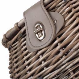 Red Hamper Wicker Antique Wash Fishing Creel in Brown - thumbnail 5