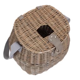 Red Hamper Wicker Antique Wash Fishing Creel in Brown - thumbnail 3