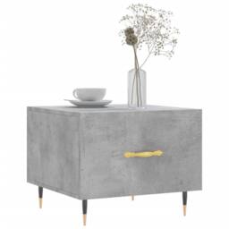 Berkfield Home Decorative Coffee Tables 2 pcs Concrete Grey 50x50x40 cm Engineer - Size: 50 x 50 x 40 cm - thumbnail 1