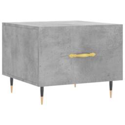 Berkfield Home Decorative Coffee Tables 2 pcs Concrete Grey 50x50x40 cm Engineer - Size: 50 x 50 x 40 cm - thumbnail 5