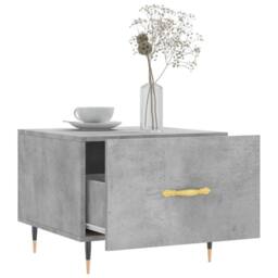 Berkfield Home Decorative Coffee Tables 2 pcs Concrete Grey 50x50x40 cm Engineer - Size: 50 x 50 x 40 cm - thumbnail 4