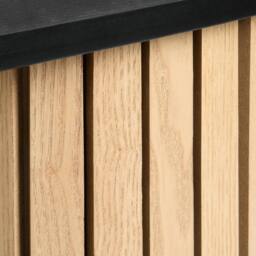 OHS Madison Console Table Ribbed Engineered Wood Entryway Display Desk - thumbnail 6