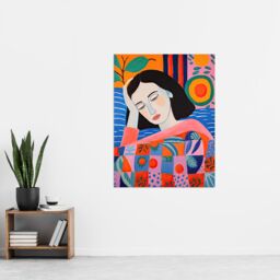 "Artery8 Wall Art Print Dreaming of the Mediterranean Abstract Portrait Poster Picture - Size: W18"" x H24""" - thumbnail 4