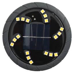 Berkfield Home Solar Ground Lights with Ground Spikes Outdoor 12 pcs Warm White in Black - thumbnail 6