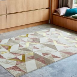 The Rug Shop UK Multi Modern Easy to clean Machine Made Geometric Rug - Size: 200 cm x 290 cm - thumbnail 2