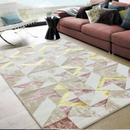 The Rug Shop UK Multi Modern Easy to clean Machine Made Geometric Rug - Size: 200 cm x 290 cm - thumbnail 1