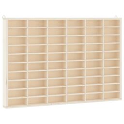 Berkfield Home Wall Display Cabinet with 60 Compartments 60x4.5x40.5 cm in Brown - thumbnail 2