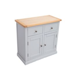 Cabinet Bits Loreo Light Grey 2 Drawer 2 Door Sideboard Brass Knob - thumbnail 3