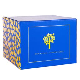 Nicola Spring 350g Wild Fig & Cassis Soy Wax Candle - Double Wick Autumn Spice Jar in Red - thumbnail 5