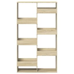 Berkfield Home Room Divider Sonoma Oak 100x33x175 cm Engineered Wood in Brown - Size: 100 x 33 x 175 cm - thumbnail 4