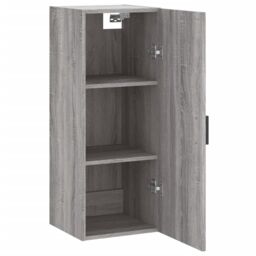 Berkfield Home Wall Mounted Cabinet Grey Sonoma 34.5x34x90 cm - thumbnail 6