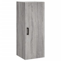 Berkfield Home Wall Mounted Cabinet Grey Sonoma 34.5x34x90 cm - thumbnail 2