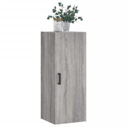 Berkfield Home Wall Mounted Cabinet Grey Sonoma 34.5x34x90 cm - thumbnail 4
