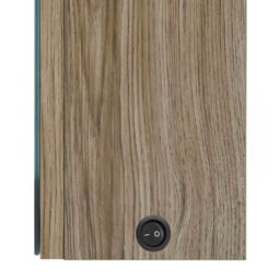 Berkfield Home LED Bathroom Mirror Cabinet Oak 50x13x70 cm in Brown - Size: 50 x 13 x 70 cm - thumbnail 6