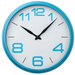 Orsina Maison by Premier Plastic Frame Wall Clock in Blue - thumbnail 1