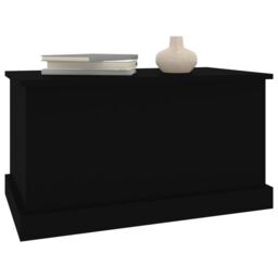 Berkfield Home Storage Box Black 70x40x38 cm Engineered Wood - Size: 70 x 40 x 38 cm - thumbnail 4