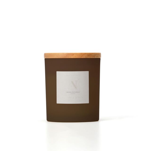 Aroma Naturals Frosted Decadence Glass Candle - Pink Cherry & Vanilla Scent in Brown - Size: Medium - image 1